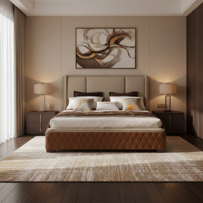 Design leather bed luxury upholstered beds decor double modern marital 180x200