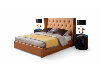 Classic bed frame, bedroom furniture design, 3-piece bed set