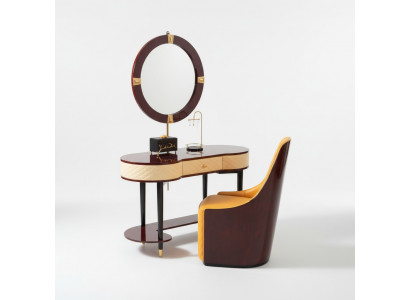 Vanity table mirror chair complete set dresser bedroom modern