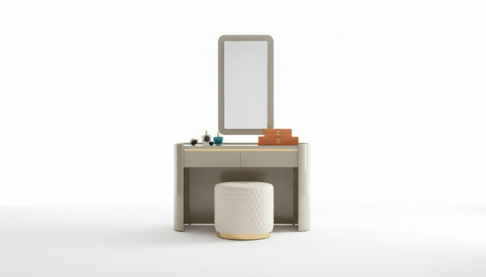 Luxury Dressing Table Mirror Stool Complete Set Dresser Bedroom