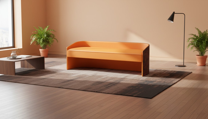 Seat cushion bench cushion seat stool leather wood style designer footstool