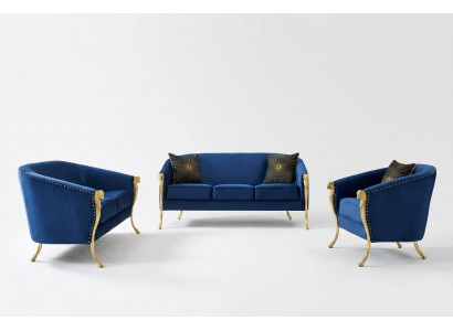 Sofa set 321 seater set design sofas upholstery couches textile relax modern