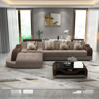 Corner sofa L-shaped sofa couch upholstered living landscape corner sofa textile sofas fabric new