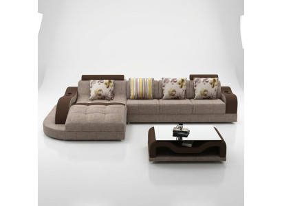 Corner sofa L-shaped sofa couch upholstered living landscape corner sofa textile sofas fabric new