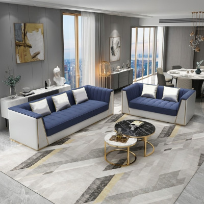Designer sofa set luxury sofa couch upholstery set 3 2 seater 2-piece set