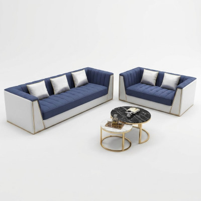 Designer sofa set luxury sofa couch upholstery set 3 2 seater 2-piece set