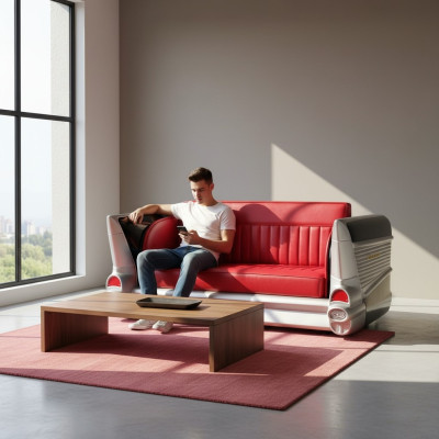 Sofa Couch Diner Cadillac USA Deco Car Sofa America Style Furniture Couches Sofas