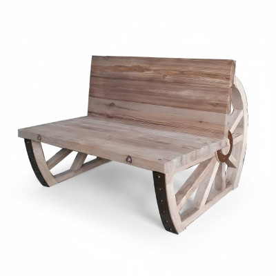 Garden bench wood park bench solid seat garden outdoor furniture 2-seater benches new