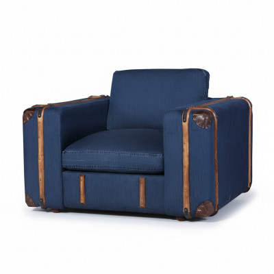 Design armchair suitcase textile couch cushion single-seater sofas living room furniture retro