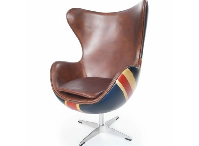 Chair lounge armchair vintage swivel chair executive armchair lounge club leather Jack
