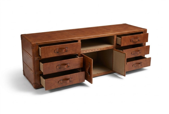 Furniture Sideboard Dresser Vintage Sideboard Luxury RTV Sideboard Cabinet Leather New