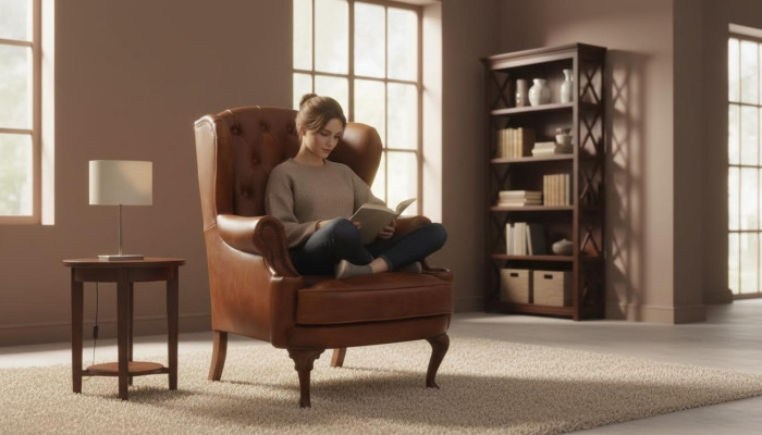 Chesterfield Leather Armchair Wingback Chair Vintage Club Chair Executive Chair Wingback Chair