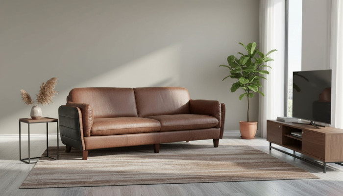 Luxury vintage 3+2 seater genuine leather furniture living room sofa suite loft set