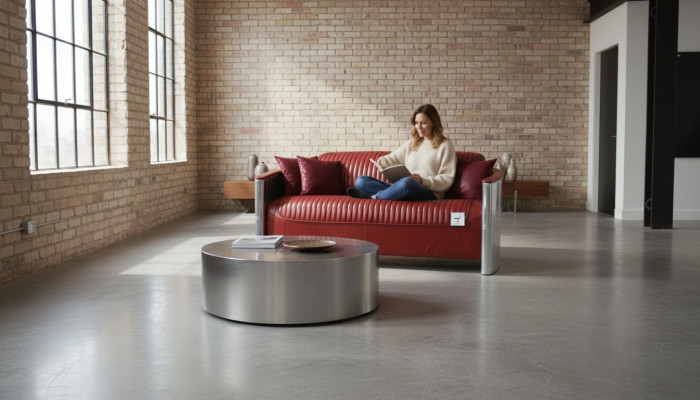 Leather sofa couch upholstery sofa aluminum three-seater vintage luxury furniture sofas new