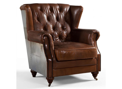 Wing chair Beautiful vintage Chesterfield wingback armchair club chair