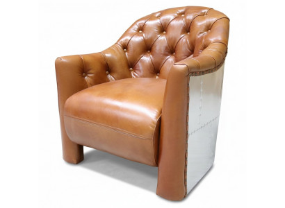 Leather armchair airplane design club chair leather armchair aviator vintage leather
