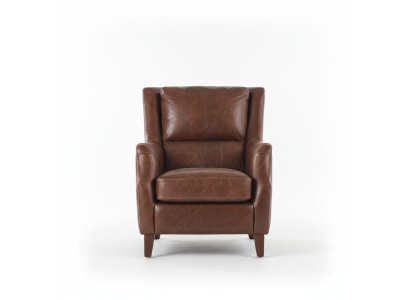 Wing chair armchair living room armchair upholstered armchair vintage genuine leather