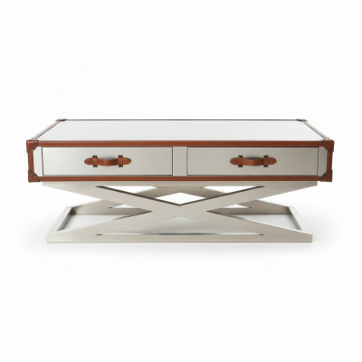 Vintage coffee table living room table tables aluminum table coffee table aviator