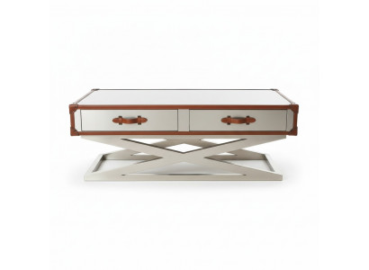 Vintage coffee table living room table tables aluminum table coffee table aviator