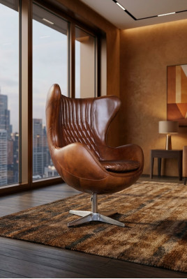 Lounge Club Relax Armchair Design Furniture Chair Swivel Executive Upholstered Sofa