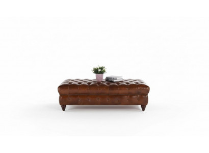 Vintage Chesterfield sofa set upholstery couch sofa leather 3+1 seater set 2-piece.