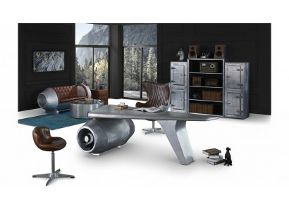 Airplane Wing Desk Office Desk Table Aviator Design Luxury Furniture