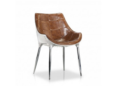 Design upholstered chair chairs seat back office dining room 1x chair leather chair