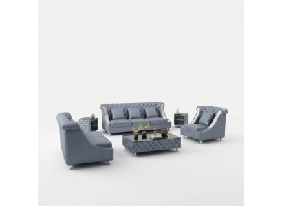Leather sofa couch living room suite design modern 3 1 seater sofa new
