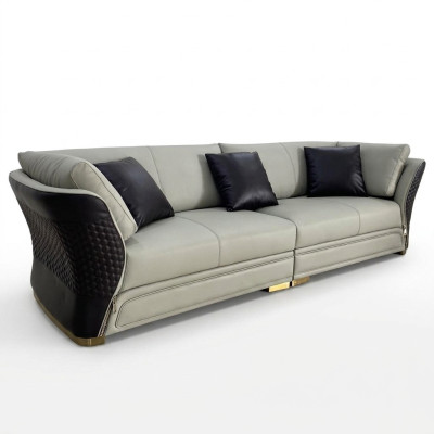 Couch Upholstery Design Sofa Modern 4-Seater Sofas Living Room Decor Furniture