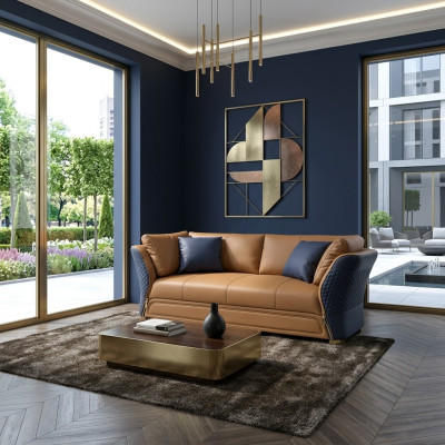 Sofa three-seater couch upholstery design seat sofas decor room furniture modern