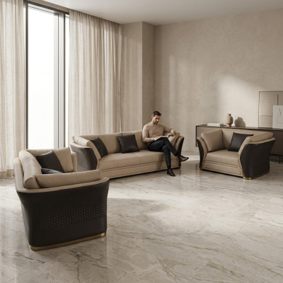 Armchair Design Couch Sofa Relax Lounge Leather Television Luxury Club Upholstery