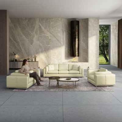 Modern three-seater sofa, 3-seater couches (without 2+1 seater) upholstered sofas genuine leather