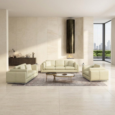 Modern three-seater sofa, 3-seater couches (without 2+1 seater) upholstered sofas genuine leather