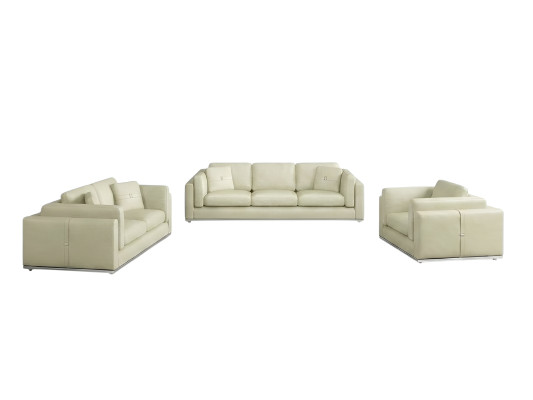 Modern three-seater sofa, 3-seater couches (without 2+1 seater) upholstered sofas genuine leather