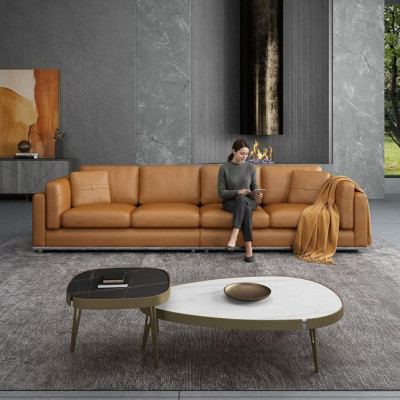 Sofa 4-seater sofas luxury upholstered sofas leather sofas luxury designer couch new sofa