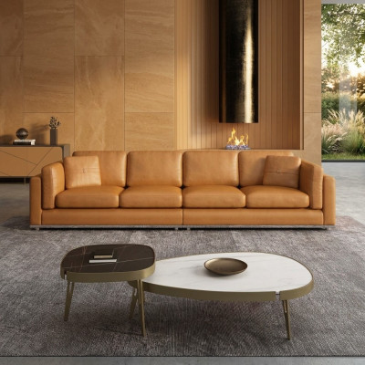 Sofa 4-seater sofas luxury upholstered sofas leather sofas luxury designer couch new sofa