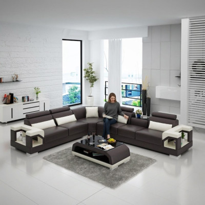 Leather sofa couch upholstery living landscape designer leather sofa L-shaped suite