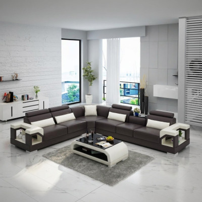 Leather sofa couch upholstery living landscape designer leather sofa L-shaped suite