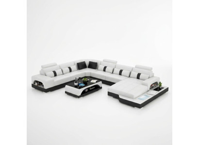 Corner suite leather sofa design luxury living landscape corner sofa couch upholstery corner sofa