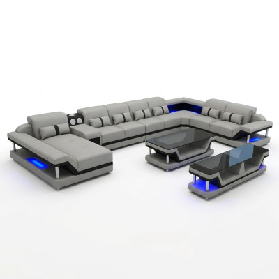 Design sofa complete set upholstery corner sofa corner couch couch sideboard table
