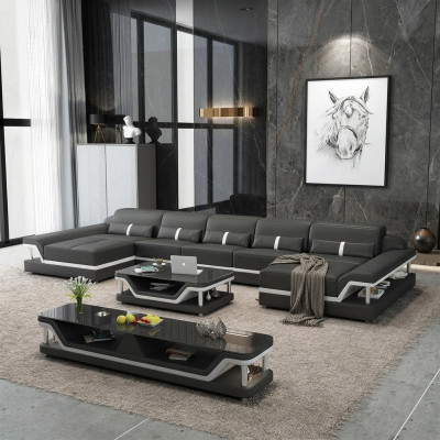 Sectional sofa couch sofa living landscape leather sofa leather furniture living room set