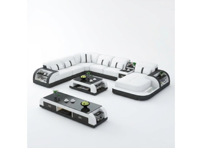 Leather sofa design corner suite corner sofa luxury living landscape leather sofa couch upholstery