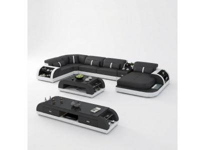 Modern designer U-shaped sectional sofa living landscape couch sofas upholstered corner sofa new