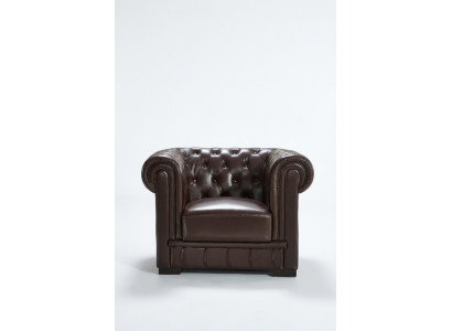 Chesterfield armchair TV couch 1-seater sofa leather couches upholstery