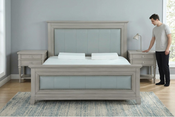 Designer luxury hotel beds 180x200cm bedroom wood double bed baroque