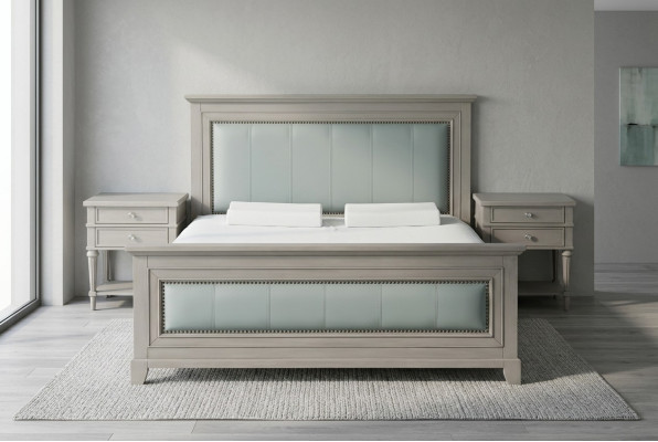 Designer luxury hotel beds 180x200cm bedroom wood double bed baroque