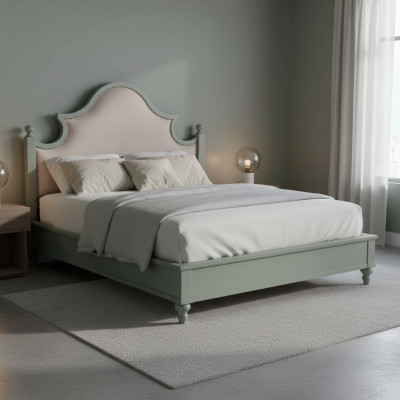Luxury bedroom bed upholstery design 180x200cm double hotel beds textile new