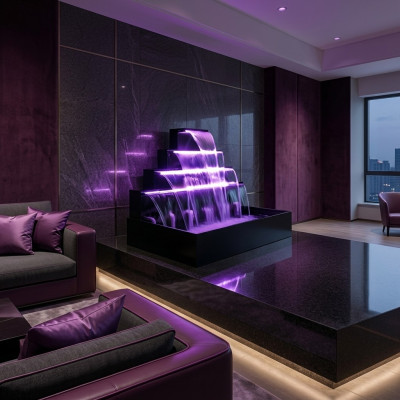 Waterfall Pool Installation Fountain Stainless Steel Water Features Swimming Pool Decoration