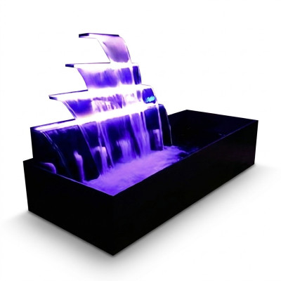 Pool waterfall system fountain stainless steel water feature water column
