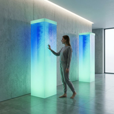 Water Column 60x200cm Water Wall Column Wall Partition LED